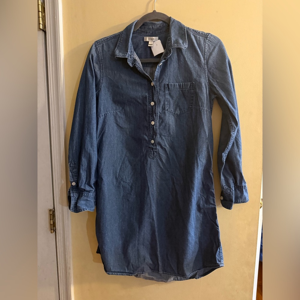 J. Crew Blue Chambray/Denim Dress, size 4